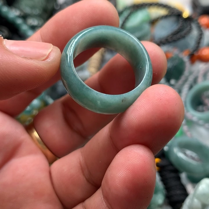 翡翠颈饰未镶嵌保真天然A货翡翠