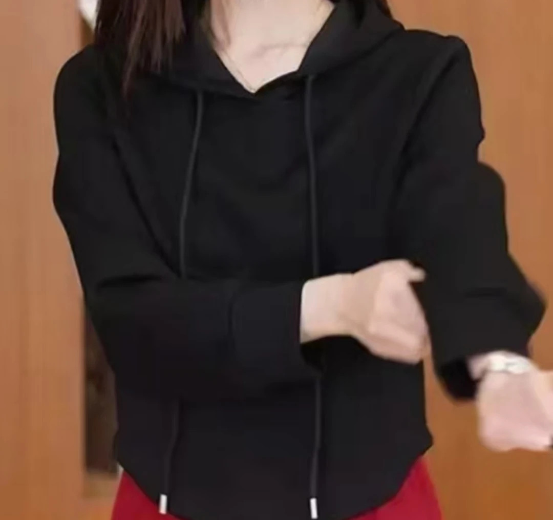 女士时尚百搭连帽小衫 0026 -A435