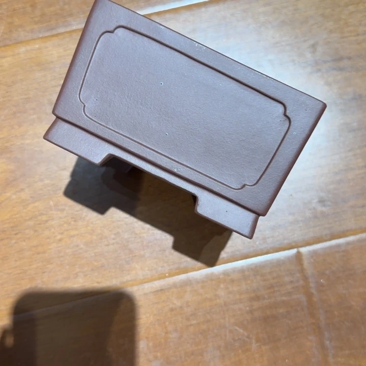 紫砂花盆强****然半手工制作