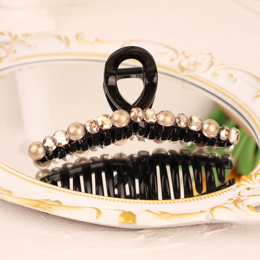 马尾夹少女风发夹日韩女法式鲨鱼夹轻奢风大抓夹抓夹6602