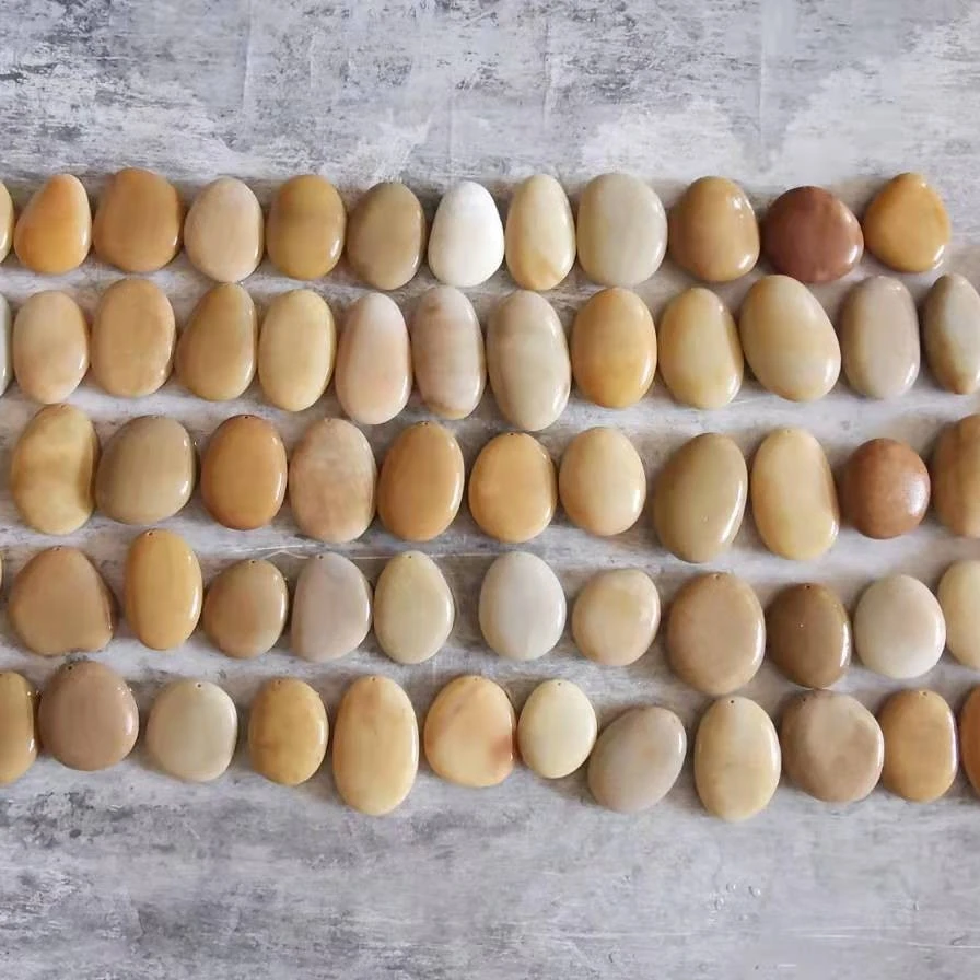 涂小图石头画打孔海石十块