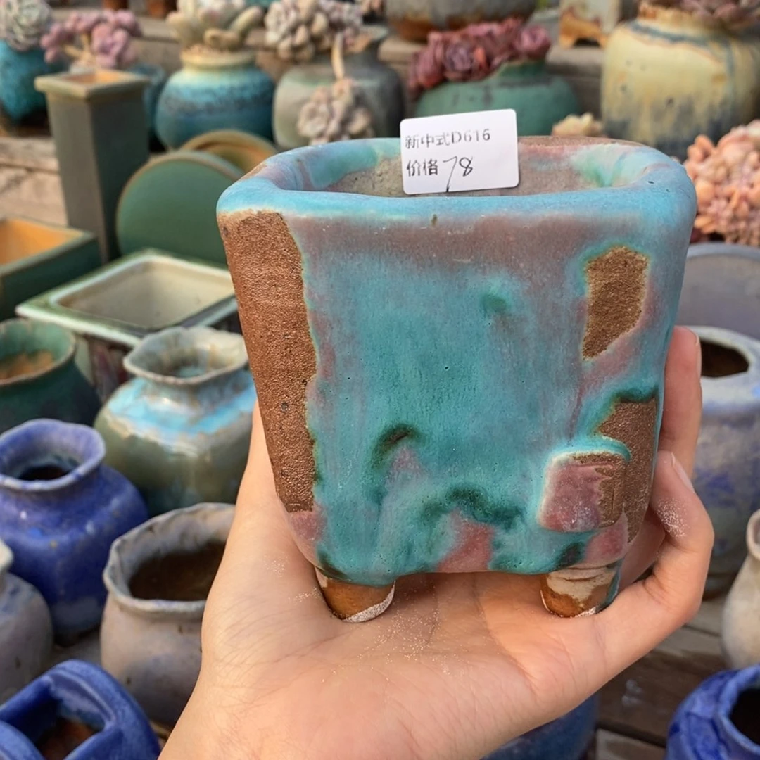 粗砂花盆浅**末新中式D616