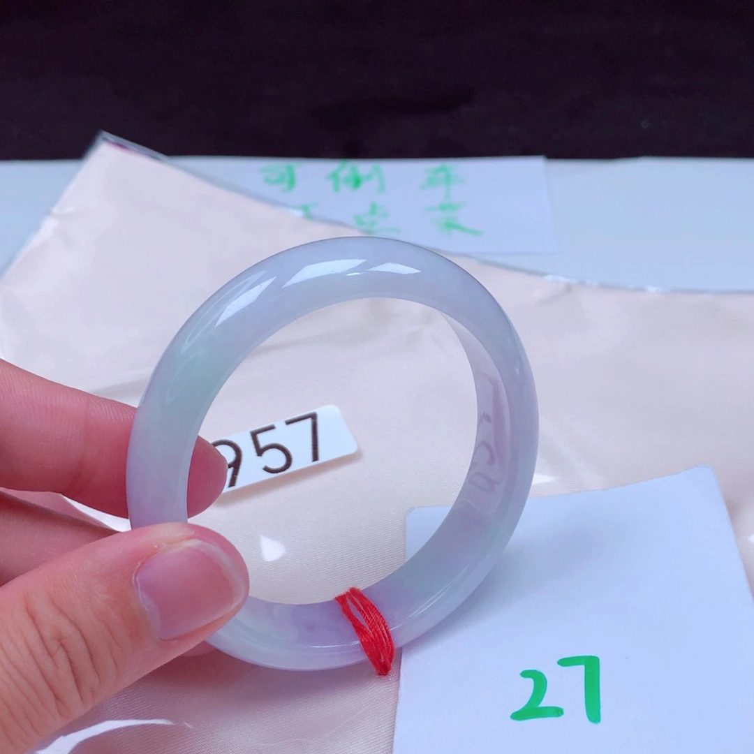 未镶嵌手镯翡翠缅甸天然A货翡翠手镯54.6贵妃