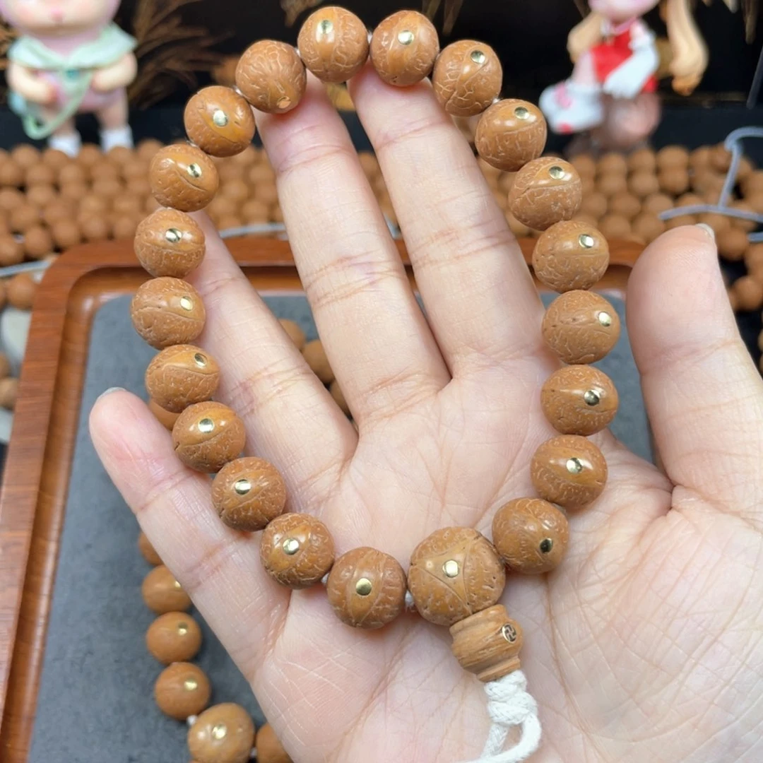 凤眼菩提手串杨*亿L322-K50凤眼菩提12+同树镶嵌