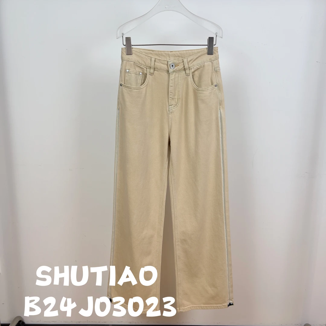 【SHUTIAO】2024秋冬：新款小众设计款牛仔裤B24J03023