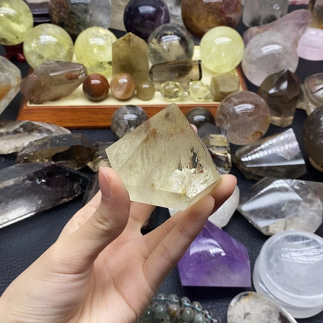 珠宝半成品水晶未镶嵌243水晶石