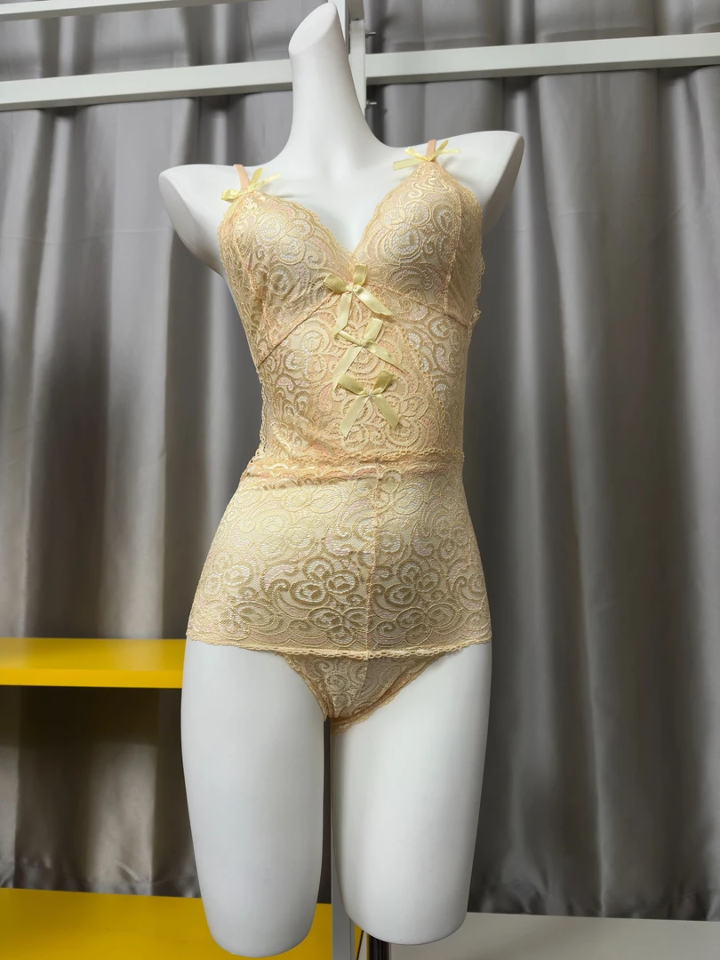 性感纯欲收腰修身网纱情趣连体衣【NO退NO换】时尚辣妹蕾丝