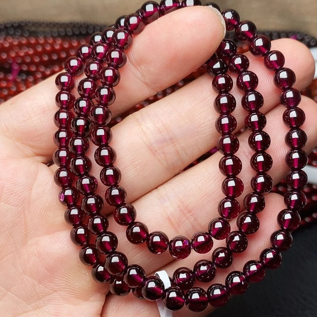 王***涵未镶嵌手链石榴石卡5紫牙乌9a