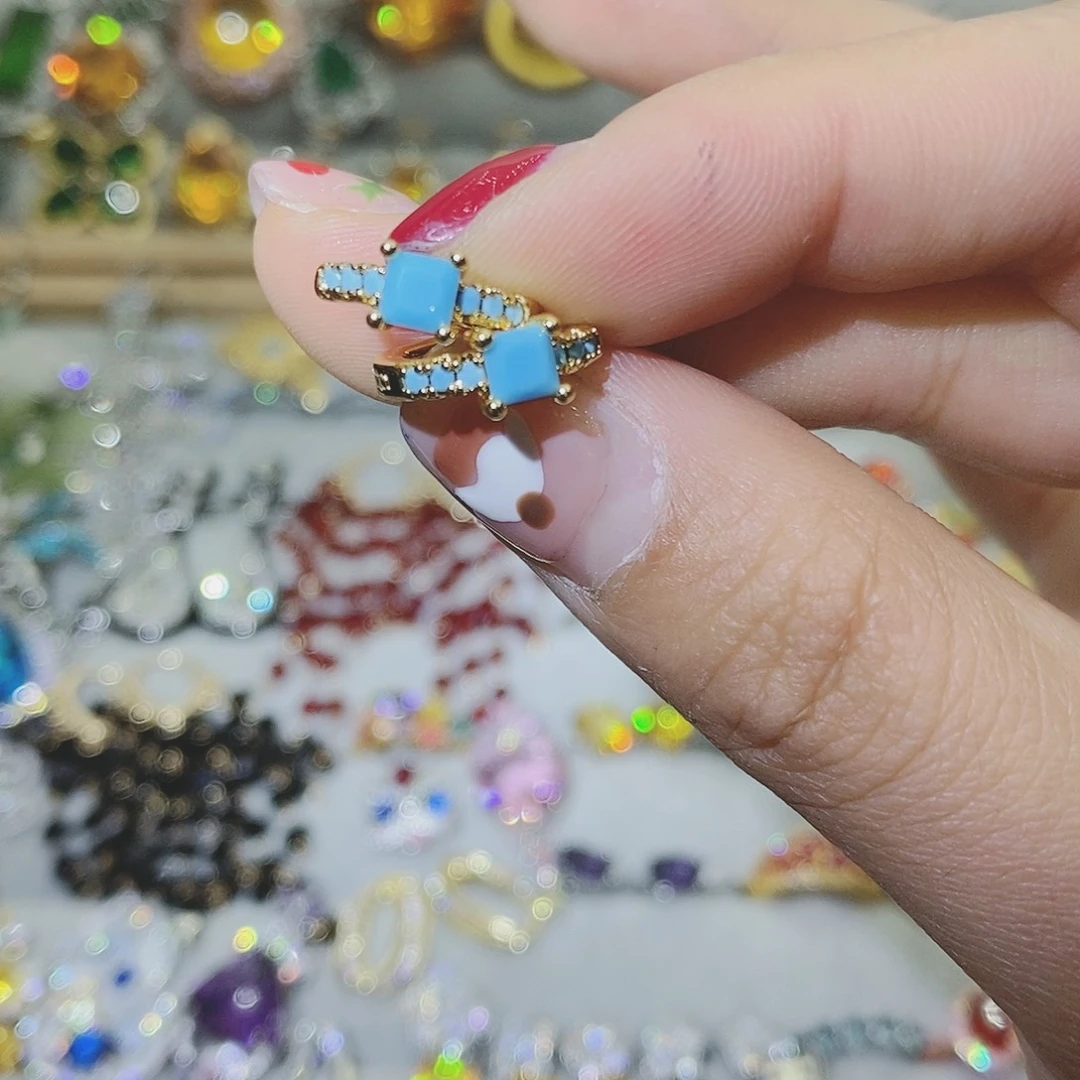 【闪购商品】托帕石耳饰银S925镶嵌