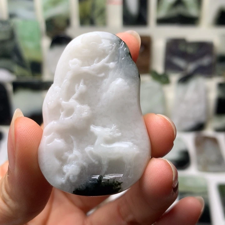 a***！独山玉未镶嵌颈饰