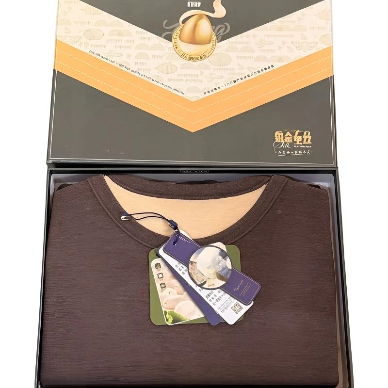 8858A/9958A#男女秋冬季铂金蚕丝加厚保暖上衣