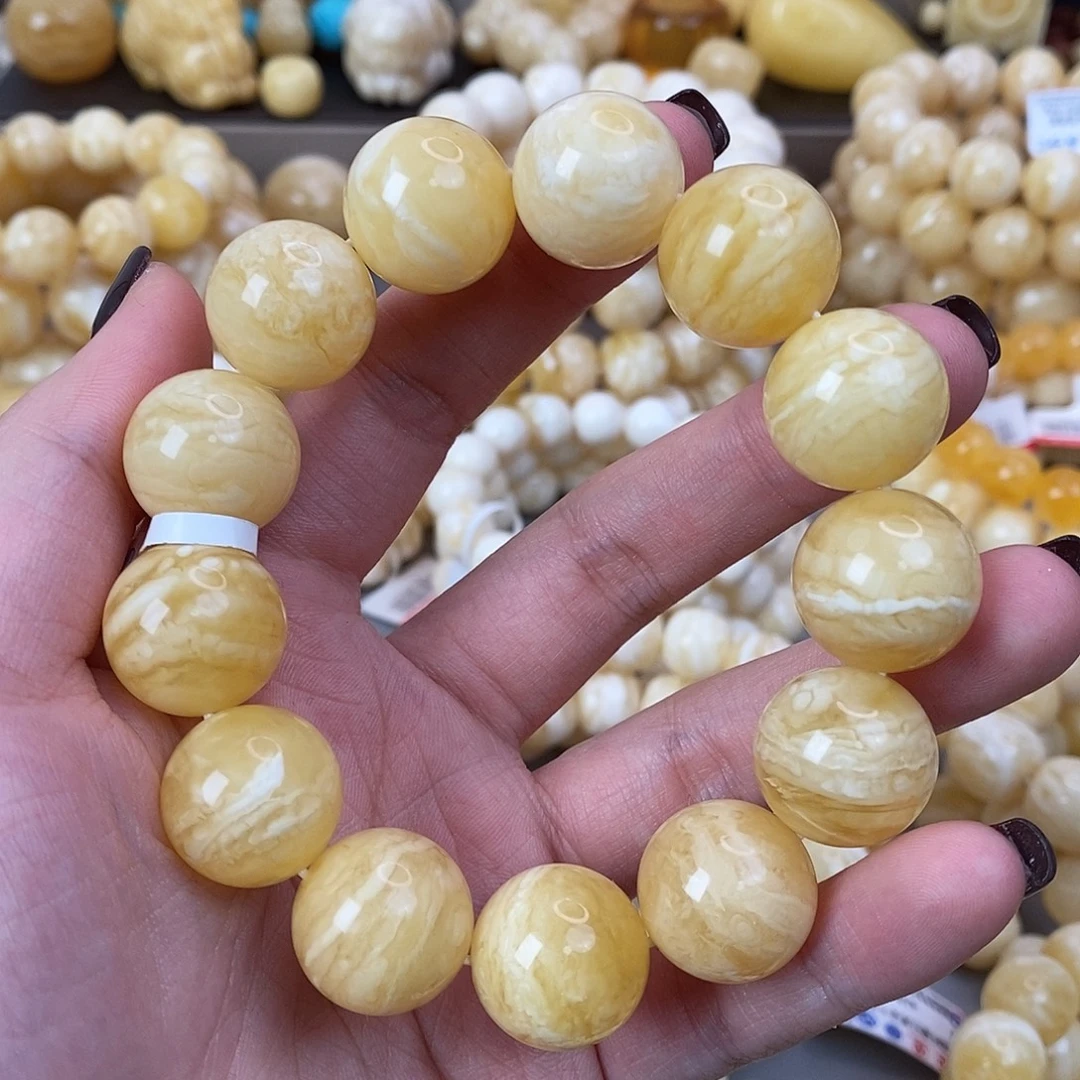 蜜蜡未镶嵌珠宝奇石17mm40g