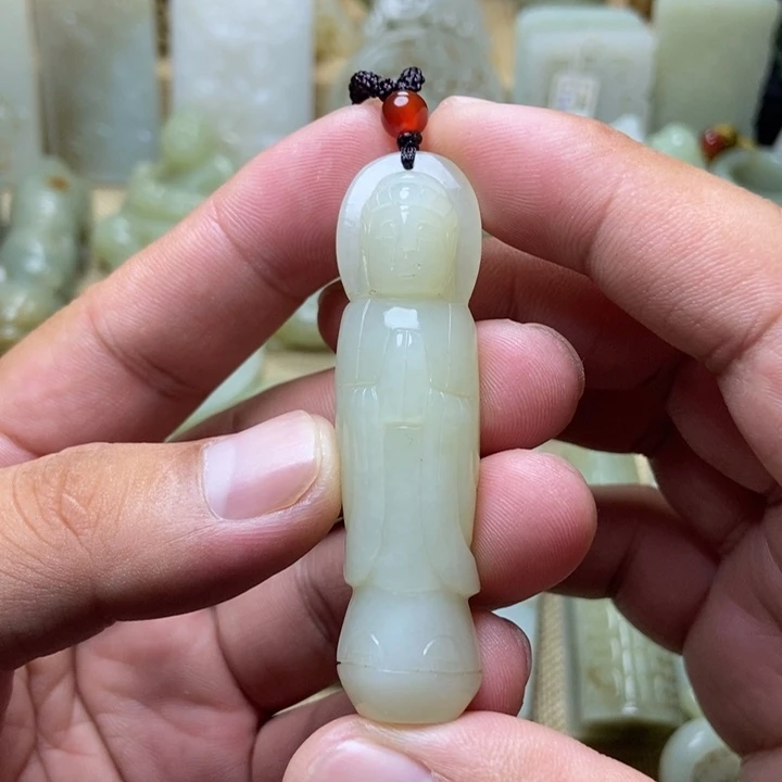 和田玉未镶嵌挂件