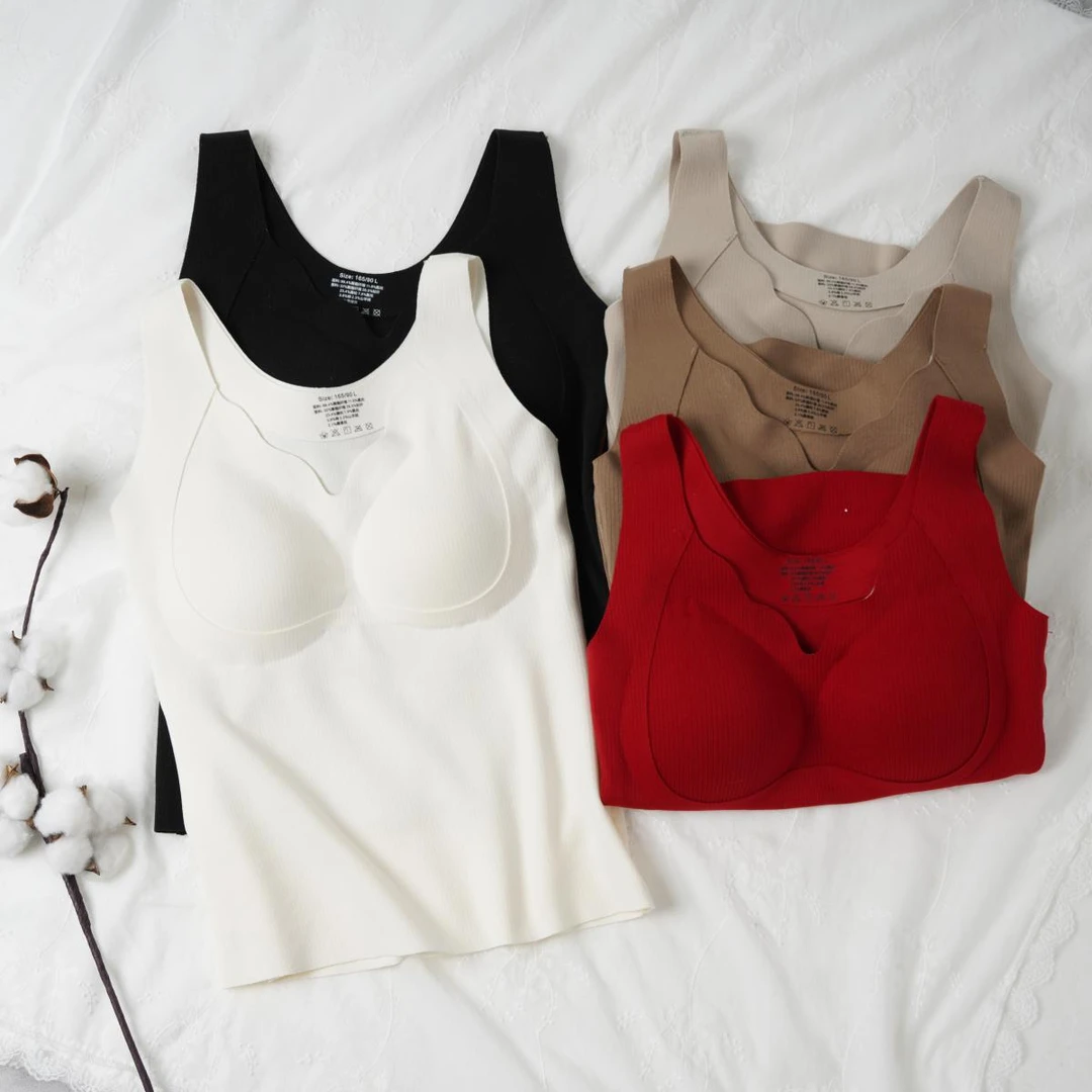 休闲百搭柔软保暖背心-4105