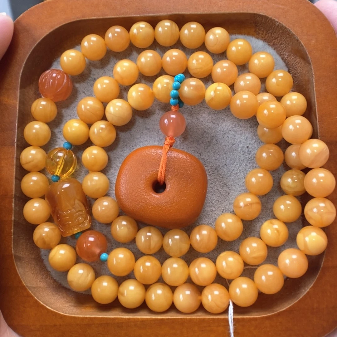 蜜蜡未镶嵌手串蜜蜡