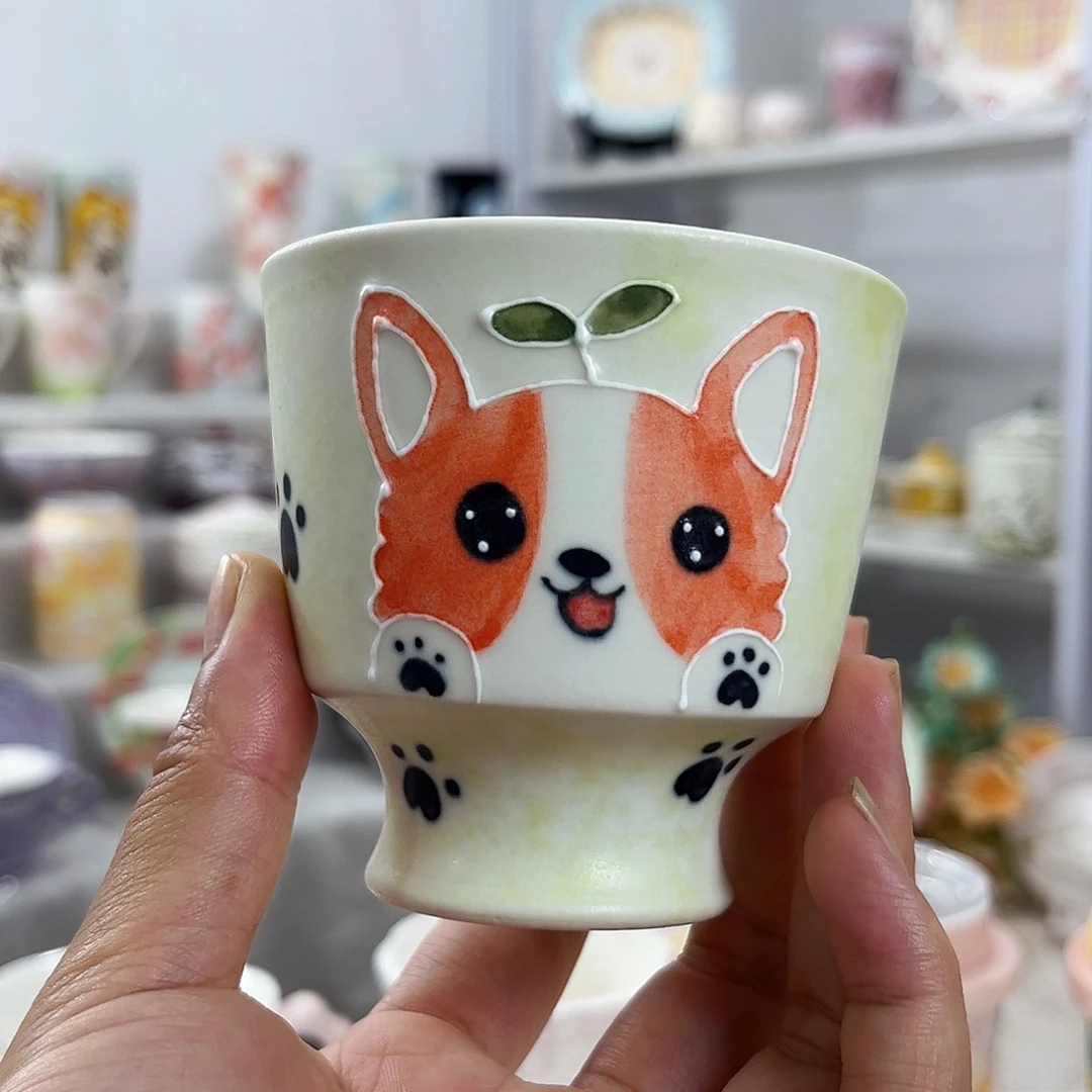 手绘高温釉下彩陶瓷