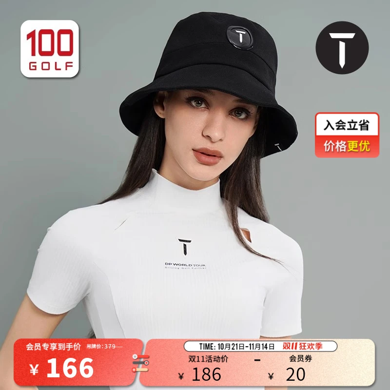 T/欧巡赛高尔夫球帽女士春夏时尚渔夫帽透气遮阳女帽EF241BA008