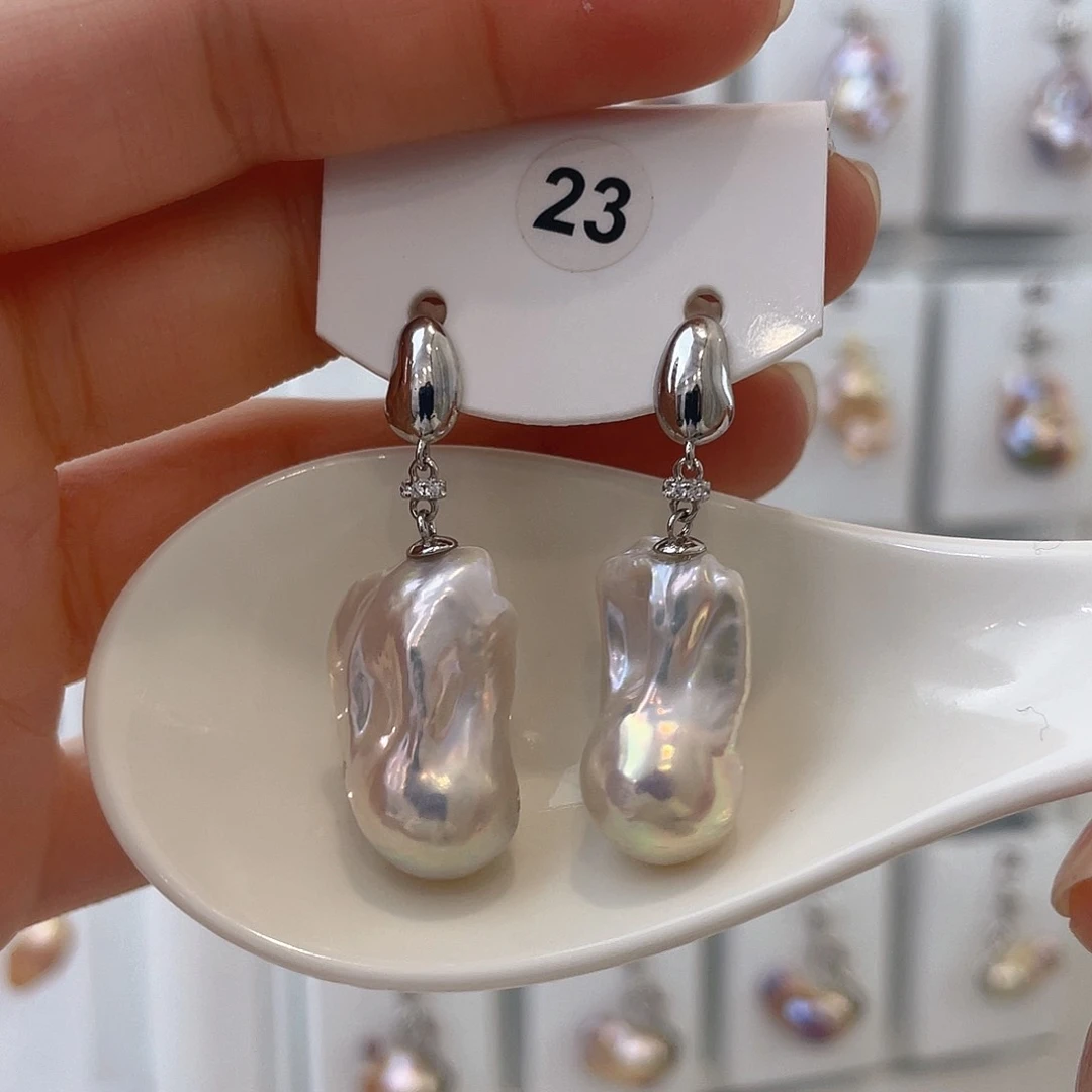 淡水珍珠颈饰银S925镶嵌月***2