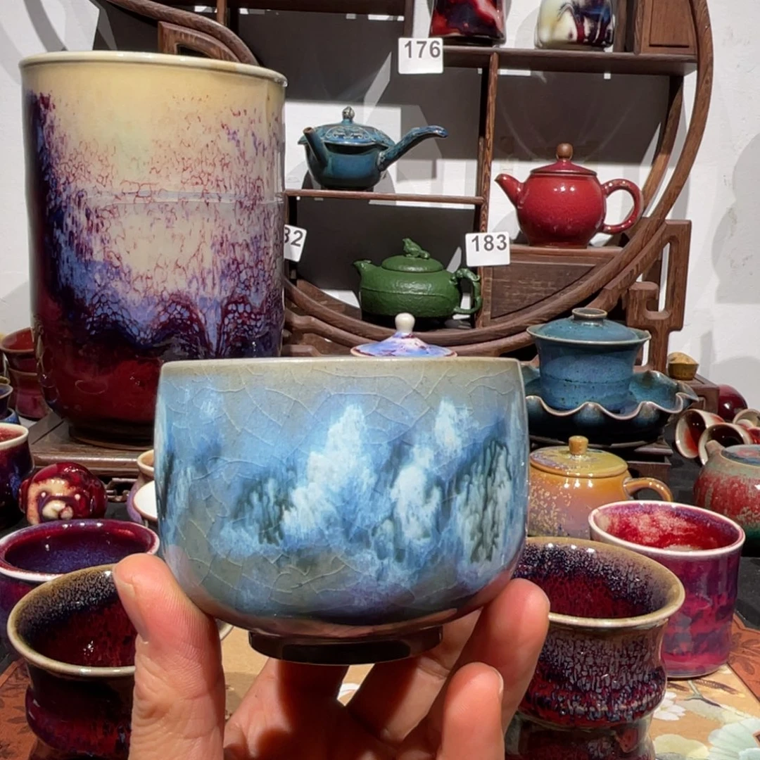 …***姐中国神后钧瓷茶器