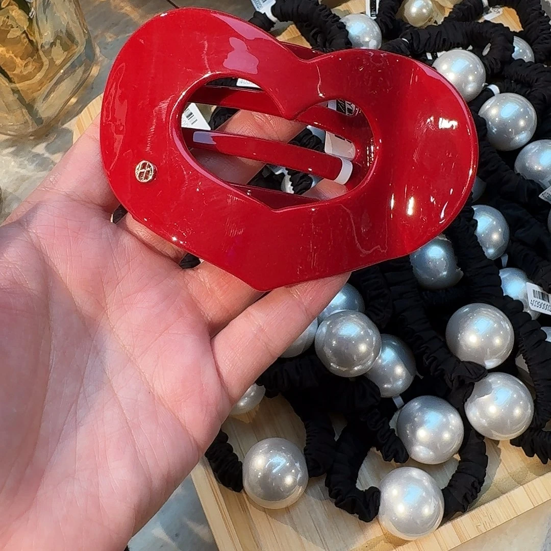 非金属爱心醋酸懒人夹