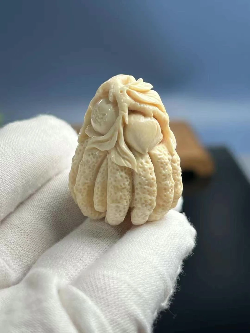 猛犸牙小手把玩挂件工艺链接