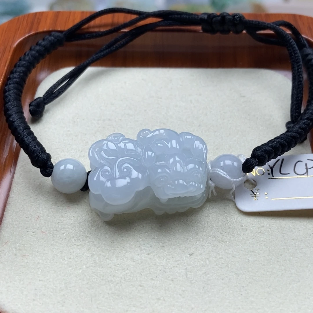 吊坠(赠链)未镶嵌翡翠霸王貔貅手链