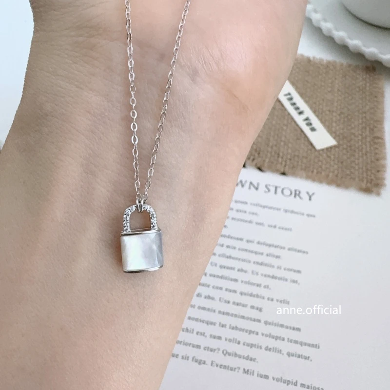 链子925银 【X513】轻奢时尚S925银锁项链精致高级感项链