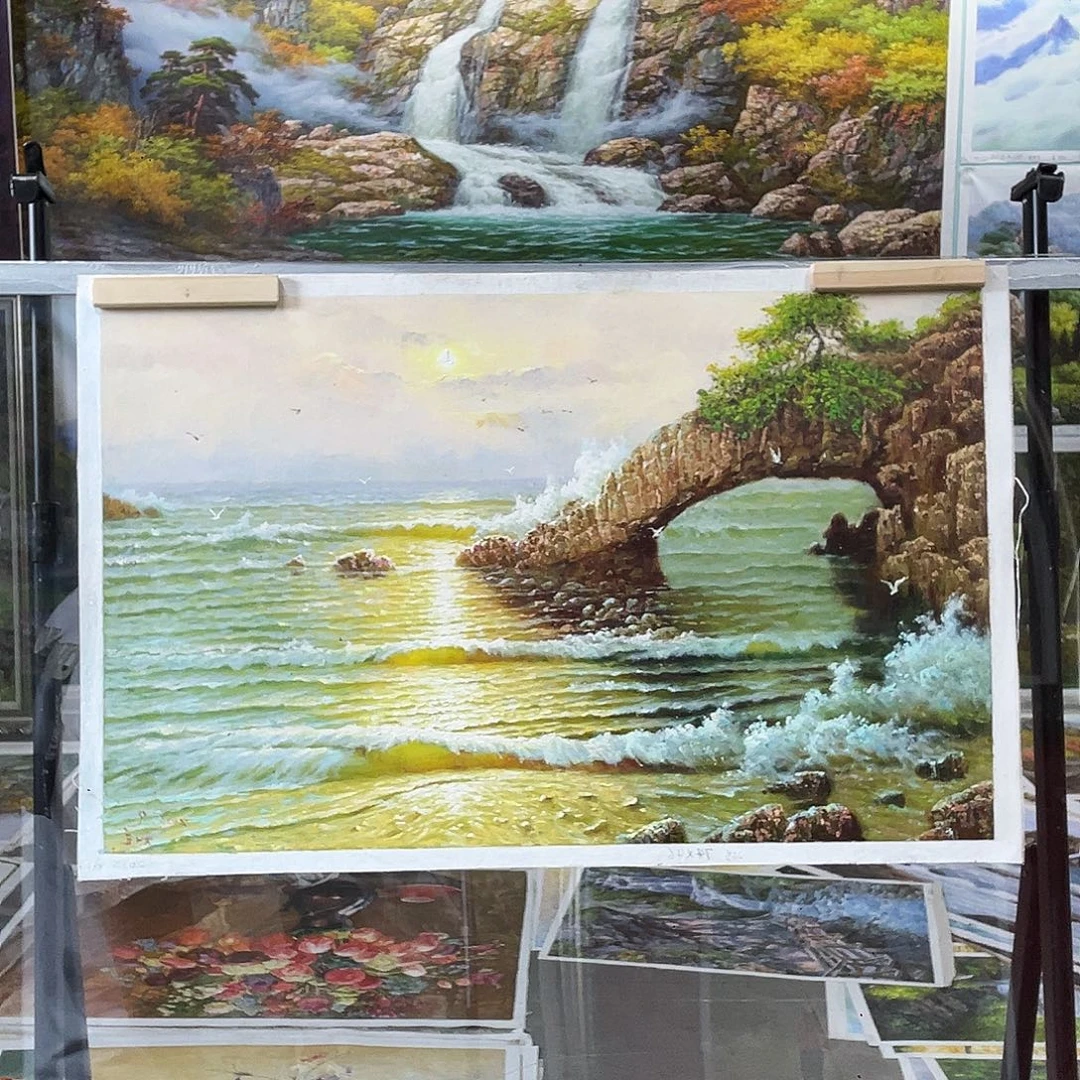 油画朝鲜艺术家74/46