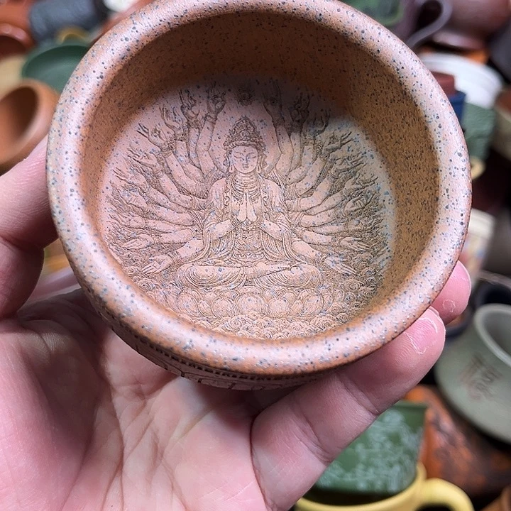 紫砂茶杯全手工紫砂主人杯