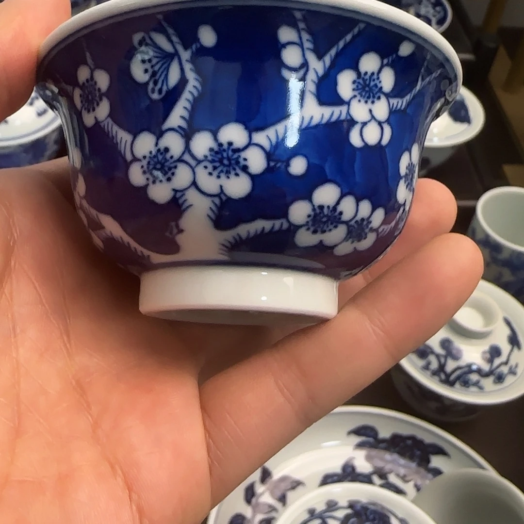 微瑕全手绘景德镇陶瓷茶具