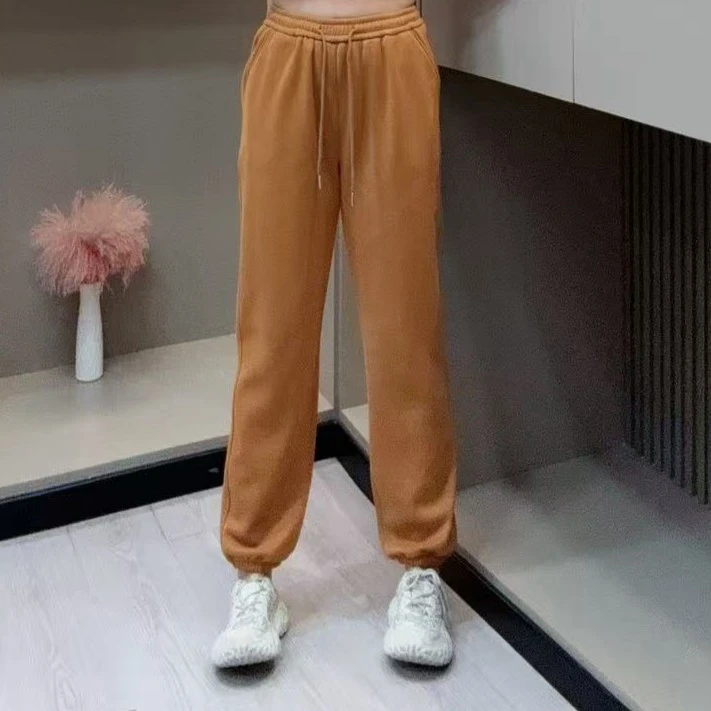 冬季加绒卫裤-千 31045 时尚潮流保暖休闲显瘦款胖MM大码女装新款