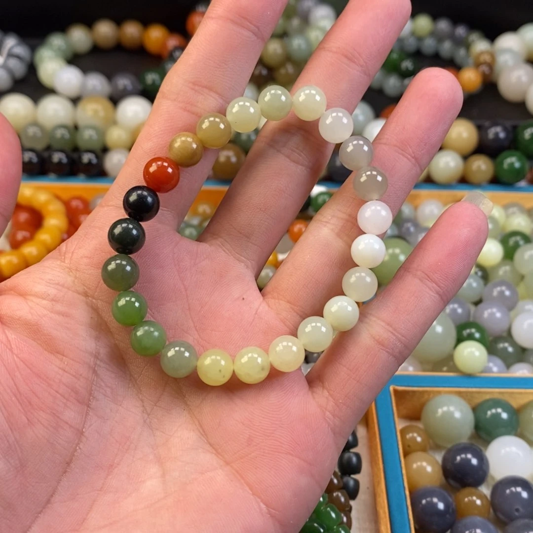 和田玉手串未镶嵌卡8福利多宝