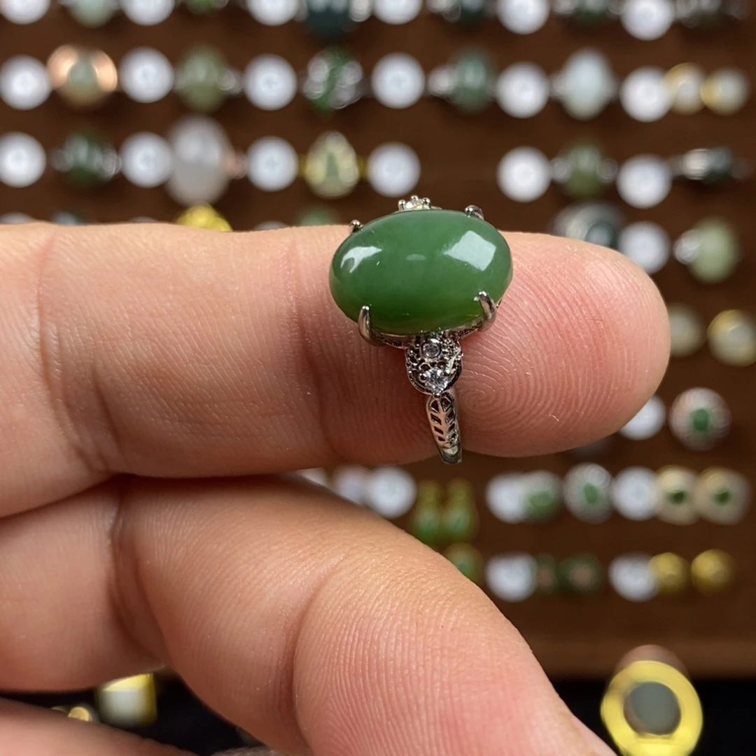 和田玉（碧玉）戒指合金