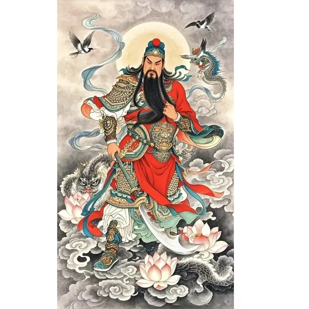 DMC十字绣-关公武财神轻奢