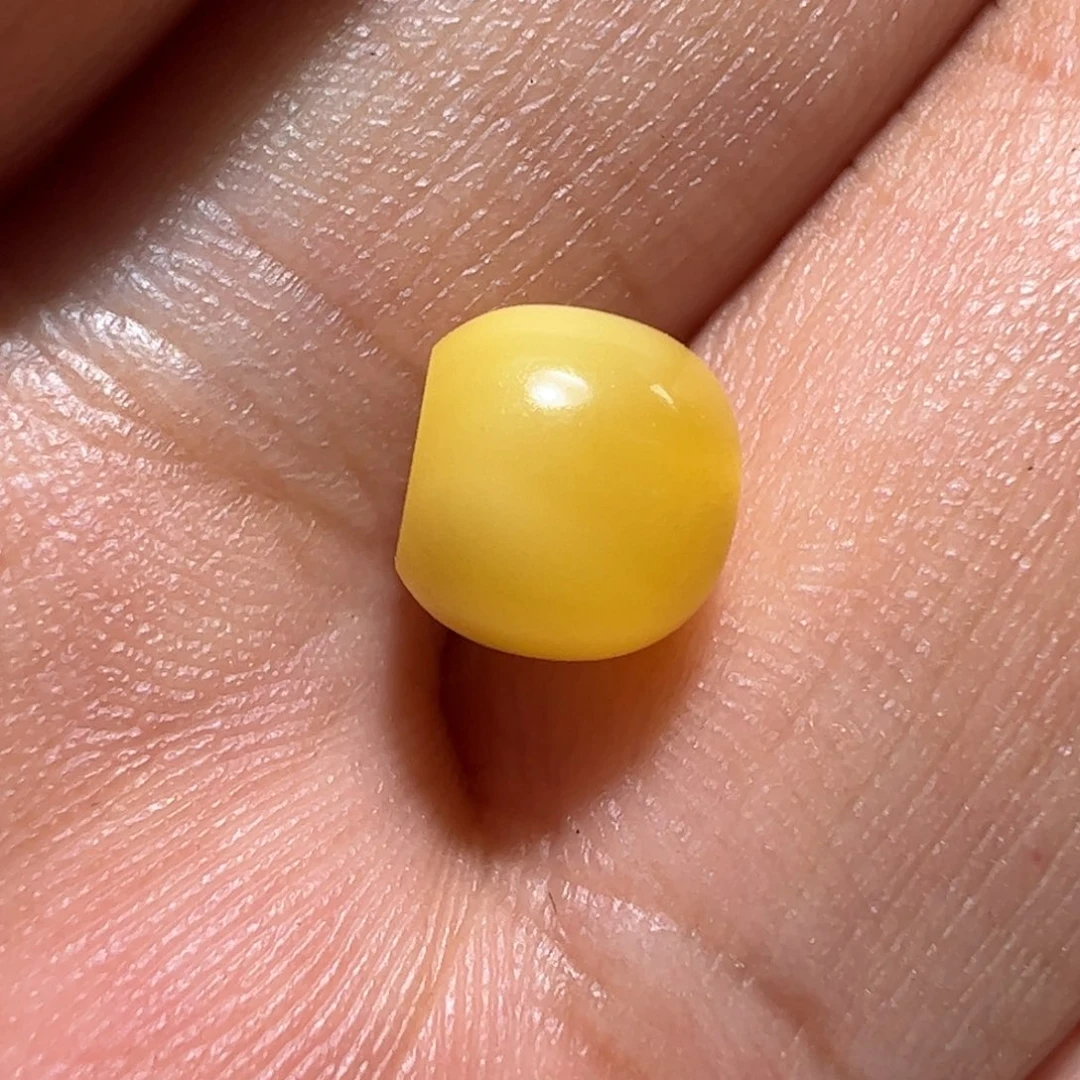 玻璃颈饰墨白藏传出品15