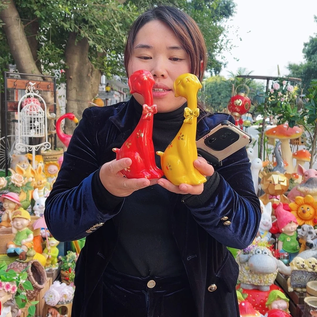 【闪购商品】无铅玻璃花园摆件&002&