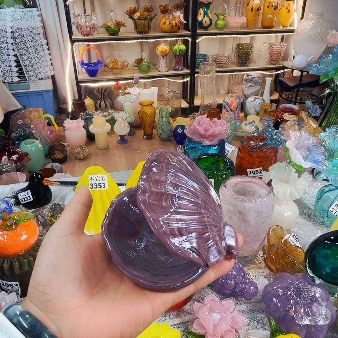 贝壳家悦美居琉璃摆件不完美