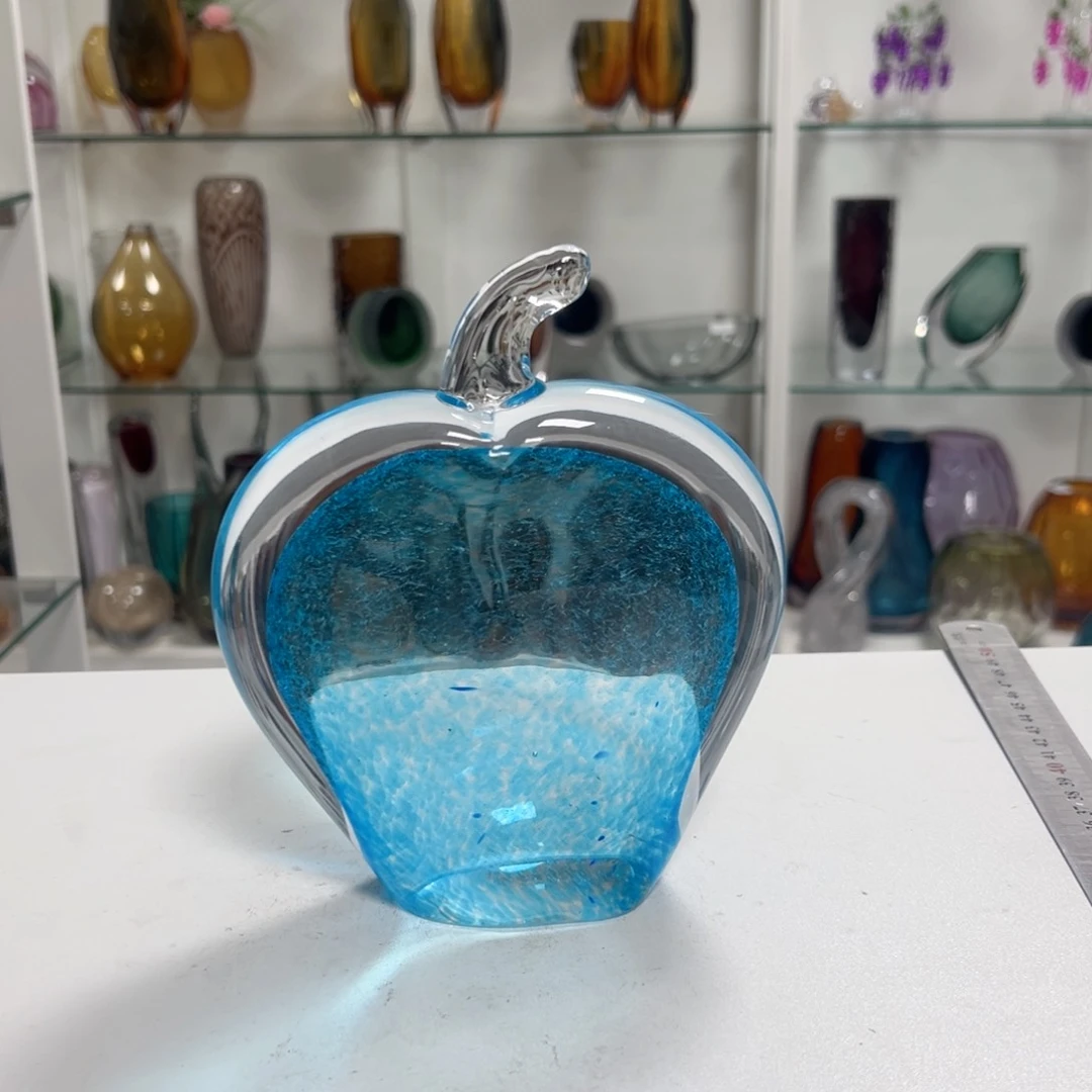 幻彩琉璃花瓶花器纯手工痕迹高度20