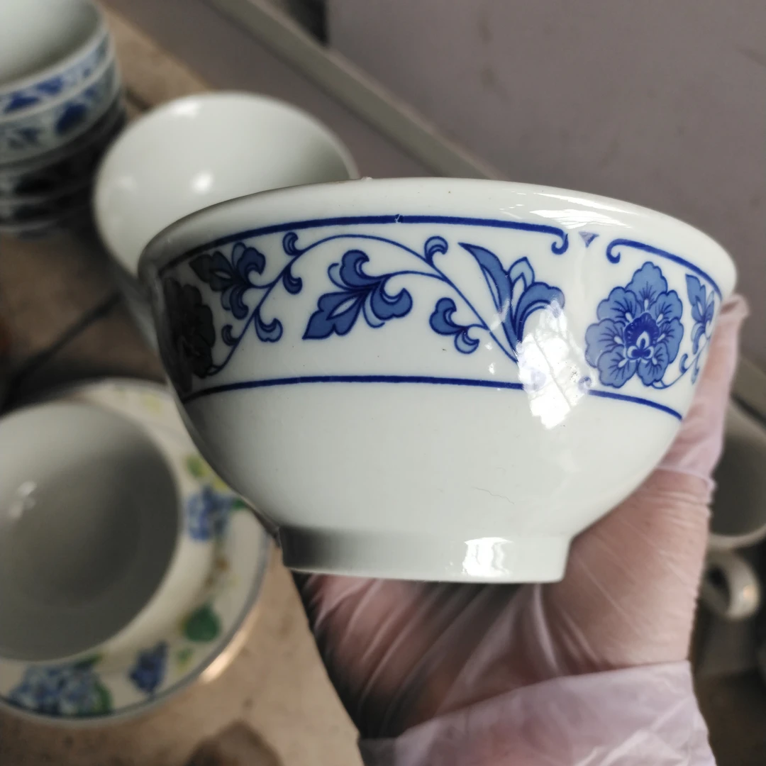 四厂青花翡翠小碗