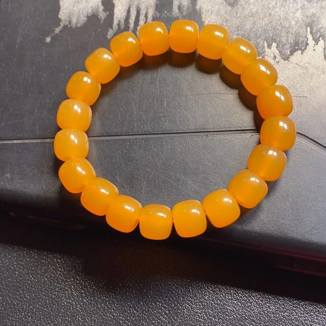 A***＿石英质玉（缅黄）未镶嵌颈饰