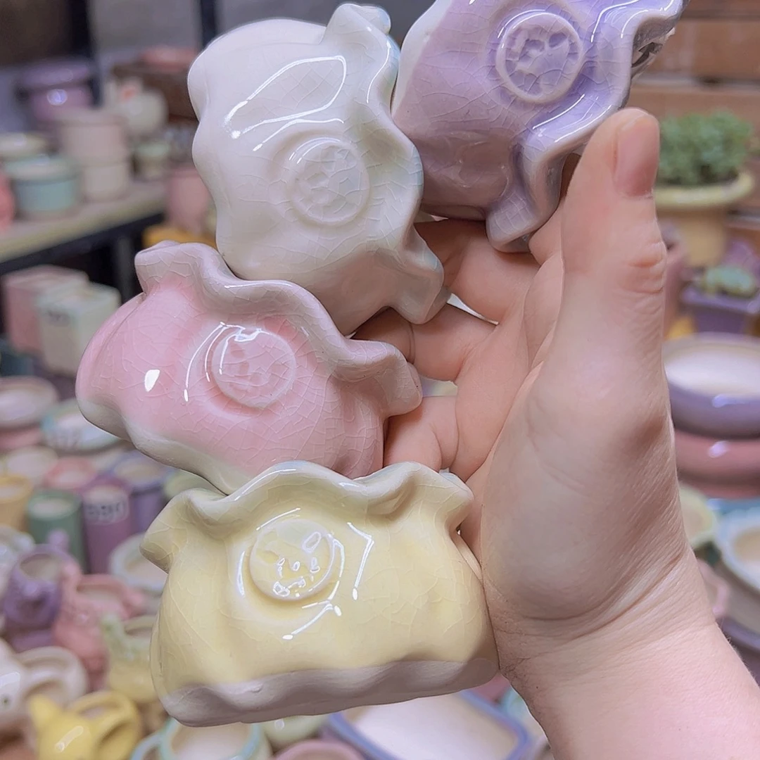 陶瓷花盆当场满12包邮