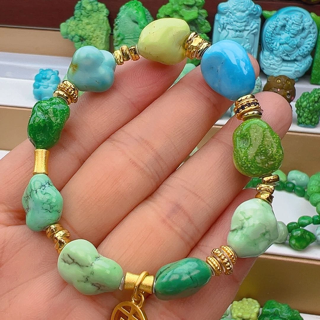 未镶嵌绿松石项链