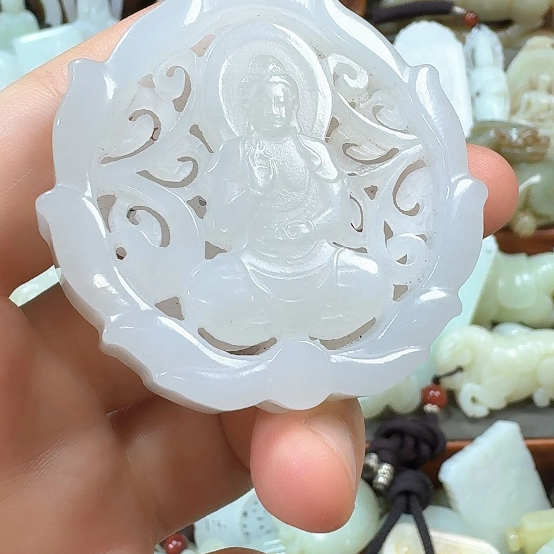 未镶嵌和田玉挂件好*