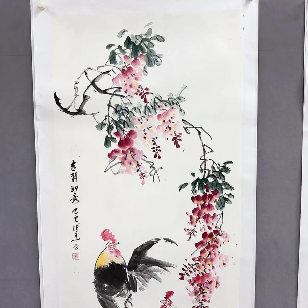 国画艺术家真人手绘