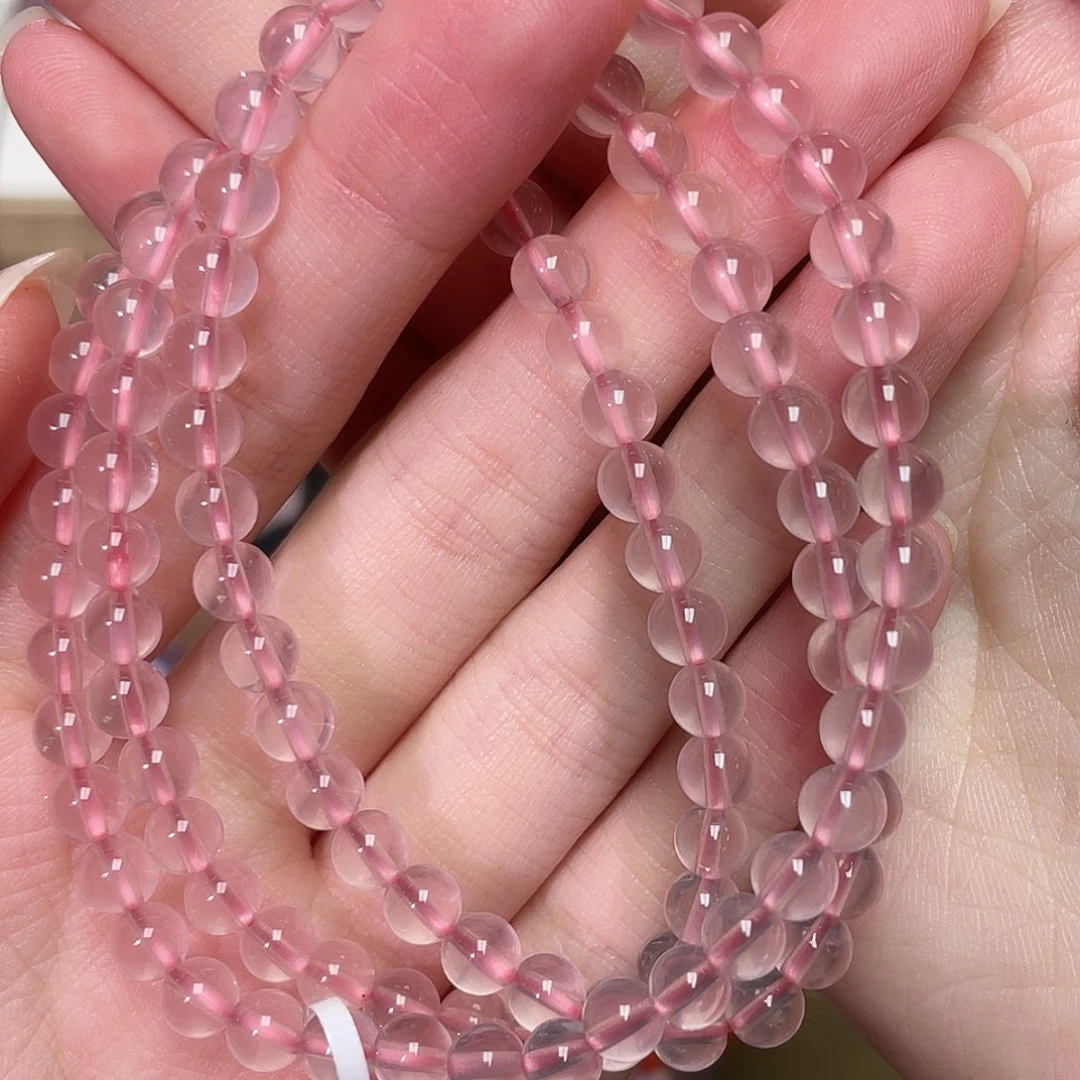 手串未镶嵌水晶粉水晶多圈fs1216 184号