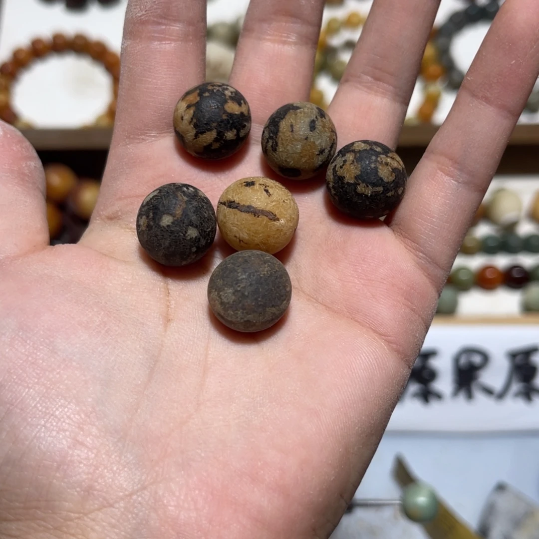 菩提根/象牙果吊坠卡14苹果珠多宝