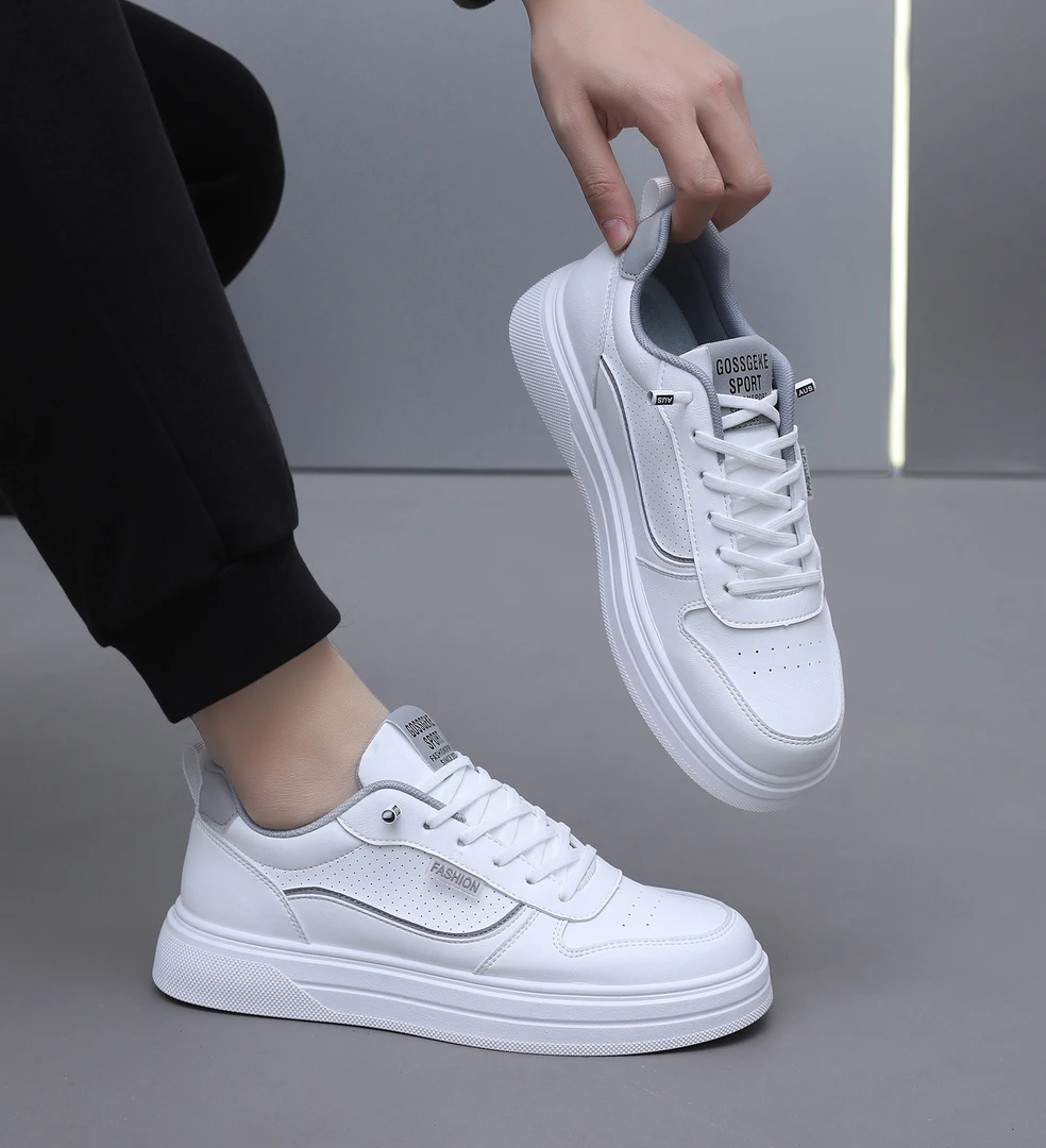 大趾王夏季一脚蹬男士软底透气小白鞋男轻便百搭潮流休闲板鞋390