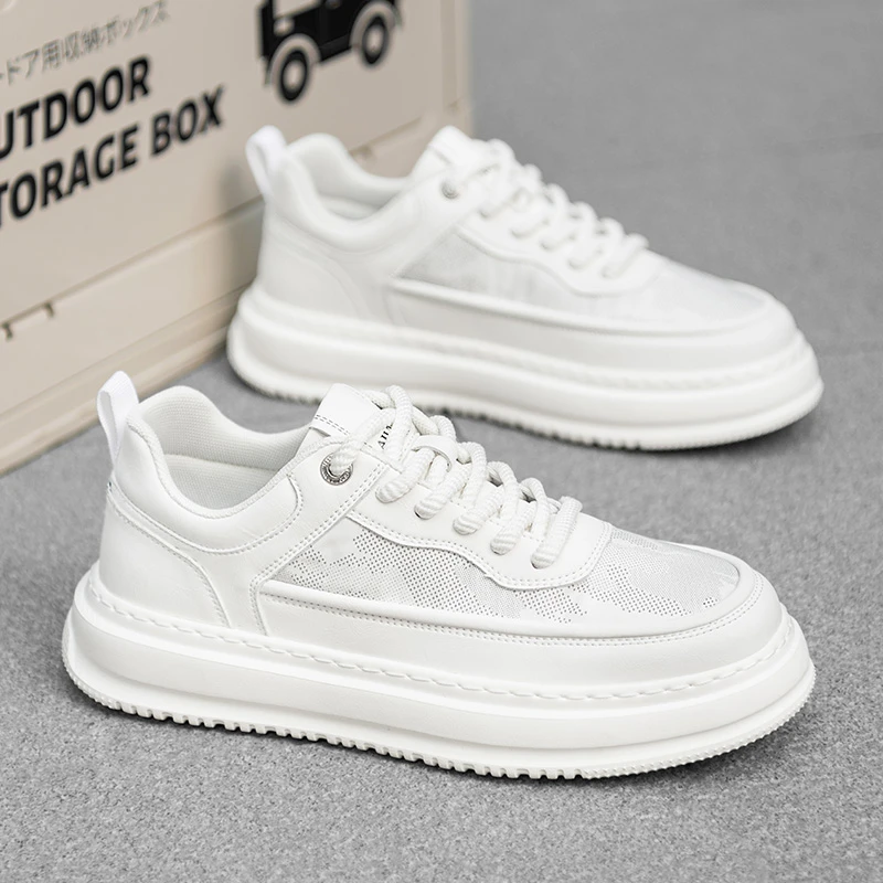 男生小白鞋透气增高男式休闲鞋子百搭板鞋男款潮鞋WQ8321