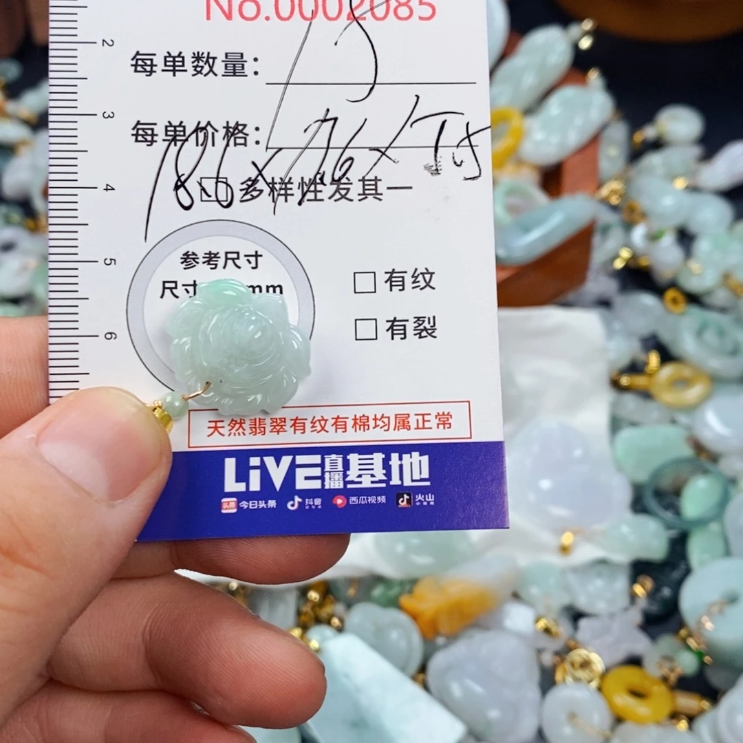 翡翠未镶嵌颈饰2085