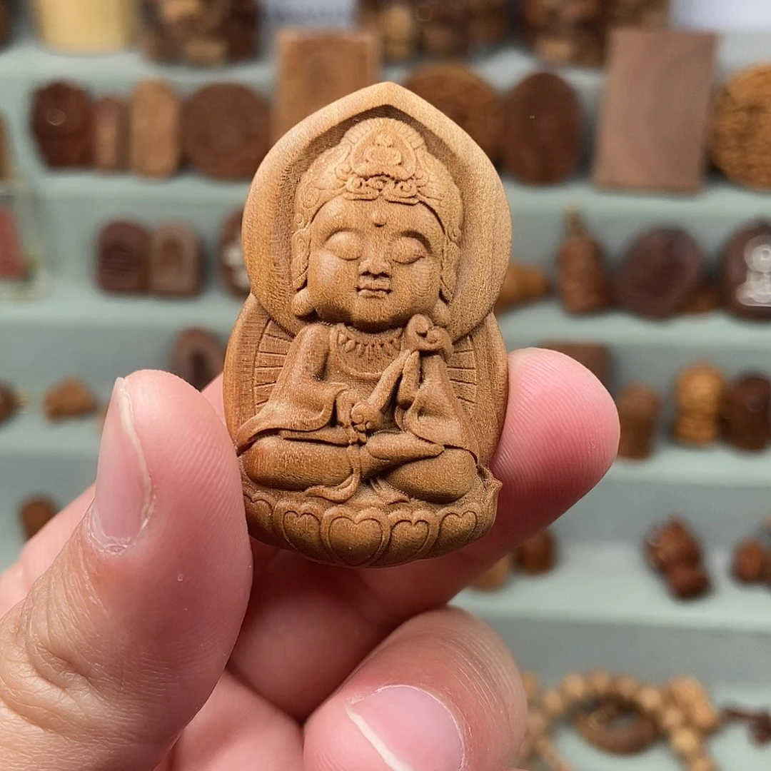 檀香木无事牌春**娟微瑕福利